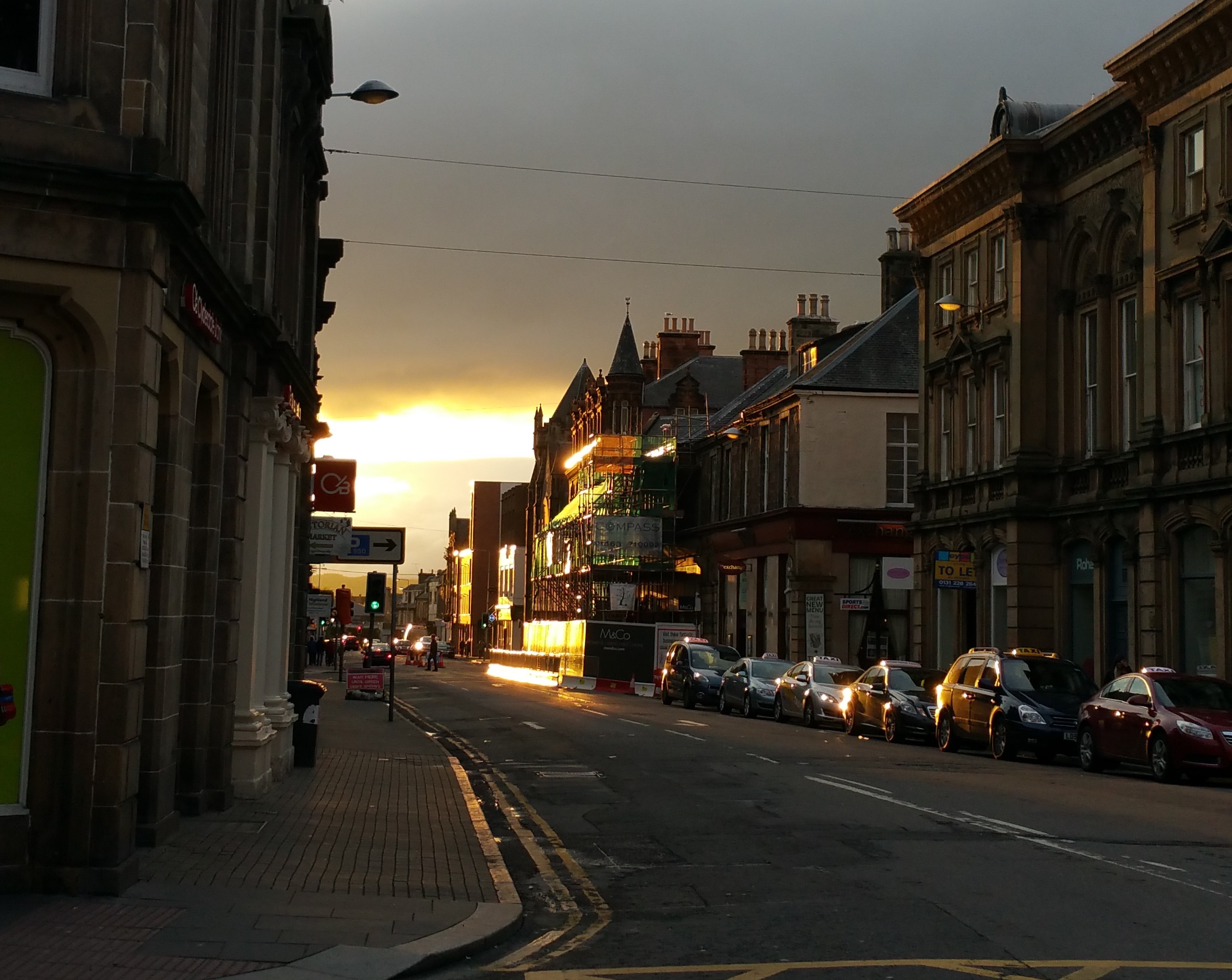 "Sunset in Inverness"